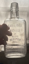 Rare 1890s Redondo, Calif. Eagle Nest W.W. Niece Whiskey Bottle. 6” picture
