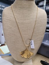 Chico's Adjustable Ginkgo Pendant Necklace picture