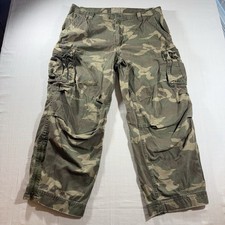 Vintage Y2K No Boundaries Camo Cargo Pants Men’s Size 38x29 Baggy Wide Leg picture