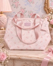 LoveShackFancy x Yoobi Blooming Heirloom Ditsy Lunch Tote Ballet Bloom NWT picture