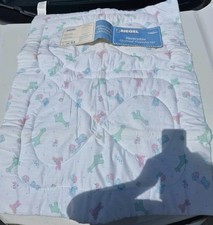 Riegel Reversible Quilted Comforter Animals NOS 33 X 42 Rare baby Blanket picture