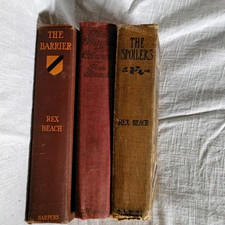 Rex Beach The Barrier 1908 Hardcover Illustrated Harper & Brothers New York picture