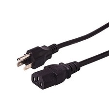 3 Prong AC Power Cord Cable US Plug for PC Desktop Dell XBox Cisco  IT  IS 3FT picture