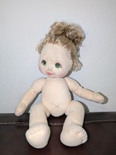VTG Mattel 1985 My Child Doll Green Eyes Ash Blonde Curls Curly Hair *no clothes picture
