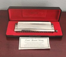 M.HOHNER THE 64 CHROMONICA 4 CHROMATIC OCTAVES 280 HARMONICA. KEY OF C. GERMANY picture