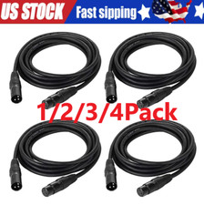 Premium XLR Male to Female All Sizes Microphone Cable Balanced 3 Pin Pro Grade picture