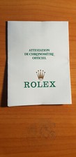 Rolex Atttest/Guarantie paper blanc french 1987 ref 564.00.100.12.87 picture