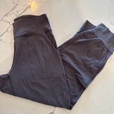 Lululemon Athletic PLululemon Athletic Pants Women's Gray Cropped Athletic Pants picture