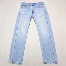 Levi's 500 Series Men's 505 Regular Fit Straight Light Wash Denim Jeans 34 picture