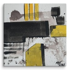 YOU BEGIN. | Canvas PRINT of an Original Acrylic Abstract Painting by Matt Scalf picture