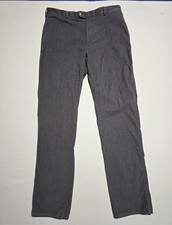 NWOT Peter Millar Mens Gray Corduroy StylePima Cotton Pant Flat Front 36 Stretch picture