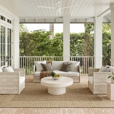 Area Rug 9 6 x 12 Light Brown Bordered Indoor Outdoor nuLOOM Asha Indoor Outdoor picture