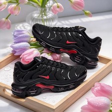 Nike Air Max Plus Black Red Men Shoe USA NO IMP FEE picture