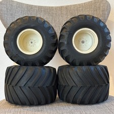 Tamiya Clod Buster Original  Vintage Tire Wheel Set 4pcs Vintage RC Parts Japan picture