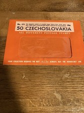 H.E. Harris Czechoslovakia Used Postage Stamp Lot Packet, Handstamped, Multi picture