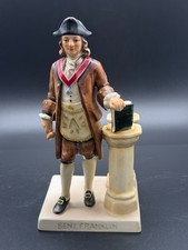 Vintage 1957 porcelain figurine of Benjamin Franklin picture