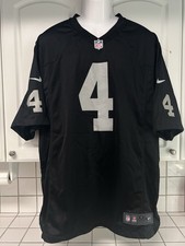 NEW NIKE DEREK CARR LAS VEGAS RAIDERS FOOTBALL JERSEY MENS 2XL #4 BLACK XXL NFL picture