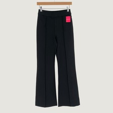 Spanx Women Perfect Pant High Rise Flare Ponte Trouser Pant Size S Black Stretch picture