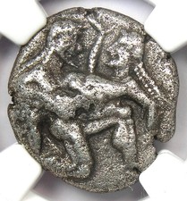 Thrace Thasos Silver AR Stater Coin 500-450 BC - Certified NGC VF (Very Fine) picture