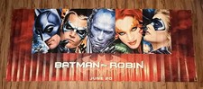 Vintage 1997 Batman & Robin Movie Promo Banner Poster George Clooney Mr Freeze⁠ picture