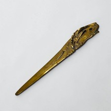 Albert Marionnet Bronze Letter Opener Eagle Head c.1900 picture