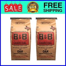 B&B Charcoal Oak Lump Charcoal 20 lb 2-Pack Ships from USA picture