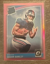 2018 Donruss Optic - Rated Rookie Saquon Barkley #156 Pink Prizm (RC) picture