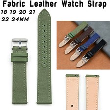 Sports Nylon Fabric Leather Watch Strap 18 19 20 21 22 24mm Bracelet Watch Band picture