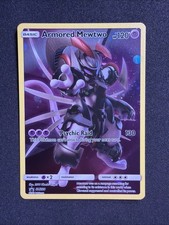 Pokémon TCG Armored Mewtwo Holo Rare Black Star Promo Card SM228 W Swirl picture