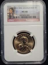 2008 D SMS Sacagawea Dollar $ NGC MS68 | GEM++ BU | See Pics picture