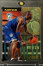 KEVIN GARNETT RARE MULTI-COLOR ROOKIE 1995 FLEER RC INVESTMENT CARD TWOLVES GOAT picture