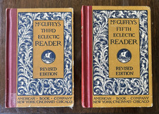 McGuffeys Eclectic Readers Lot 3rd 5th Revised Edition Vintage School Books Set picture