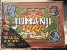 Jumanji 30 Years of the Saga Deluxe Wooden Box Board Game NEW SEALED Spin Master picture