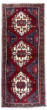 4x10 Vintage Hamedan Tribal Geometric Runner Rug Hand Knotted Wool Oriental Boho picture