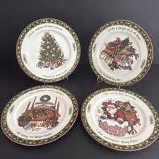 International China  A CHRISTMAS STORY Susan Winget Set of 4 Salad Plates 8 1/8