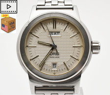 [Exc+5] ORIS 7500 Big Crown White Day Date BC3 40mm Automatic Men's Watch JAPAN picture