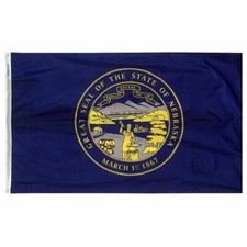 3x5 Nebraska State Flag - Nylon  3'x5' House Banner grommets super polyester picture