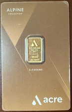 2.5G .999 Gold Acre Bar in Assay picture