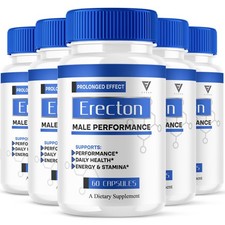 (5 Pack) Erecton Advanced Formula, Erecton Performance Pills (300 Capsules) picture