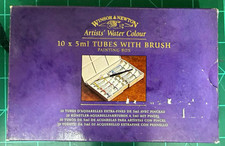 Winsor & Newton Artists' Water Colour Watercolor Set 10x 5ml Tubes Brush picture