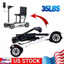 35LBS Folding Electric Mobility Scooter Wheelchair 270W Lightweight Travel 300lb picture