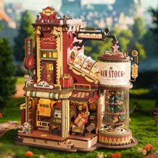 ROKR Christmas Dream Gift Factory Wooden Music Box Building Toys Kids Girl Gifts picture