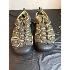 Keen Newport H2 Mens 10.5 Sandals Gray Yellow Waterproof Hiking Shoes 1008399 picture