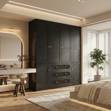 Armoire Wardrobe Closet w/ 3 Drawers,72