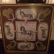 HERMÈS Gorgeous Silk Framed Scarf. picture