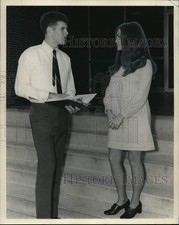 1969 Press Photo Jerry Masters, Susan Brumfield, Northwestern Louisiana College picture