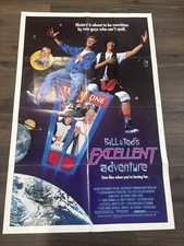 Vtg BILL & TED’S EXCELLENT ADVENTURE 1989 Original SS Movie Poster 27” x 41” VNM picture