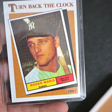 Roger Maris New York Yankees Turn Back the Clock 1961 MLB Baseball Insert picture
