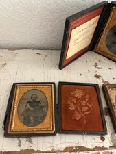 5 Antique Tin Types picture