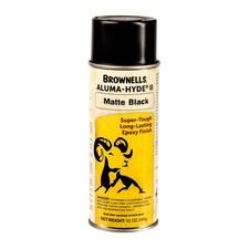 Brownells Aluma-Hyde 2 Epoxy Based Firearms Finish Aerosol Can Matte Black picture